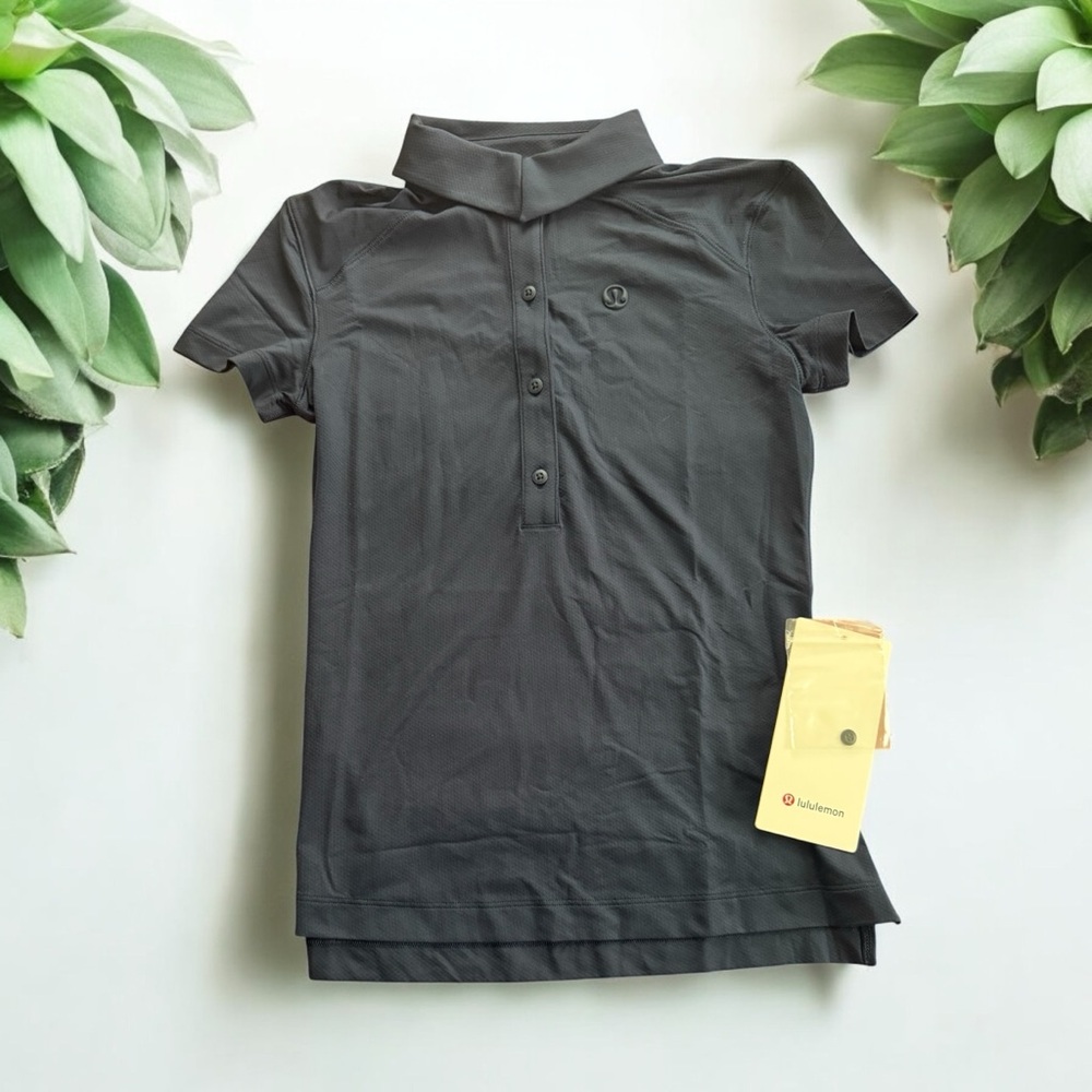 Lululemon Athletica Black Polo Shirt